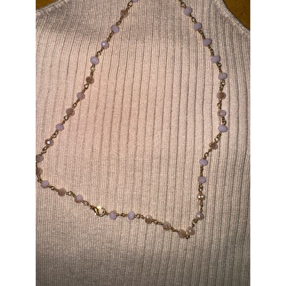 Heartloom SZ XS Knit Halter Top/Cream Ribbed Beaded Neckline Strapless Back Y2K - Picture 10 of 10